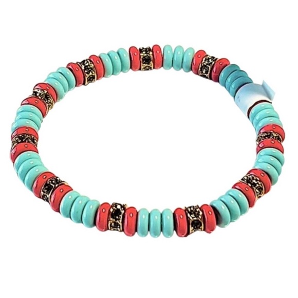 Roxanne Assoulin Colorblocked Beaded Bracelet NWT - Picture 3 of 9